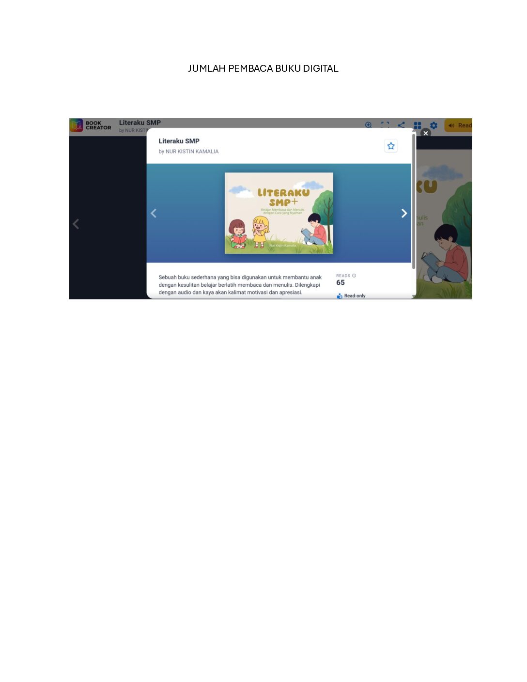 LITERAKU SMP+ : BUKU DIGITAL UNTUK ANAK DENGAN KESULITAN BELAJAR