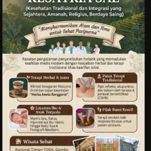 KESATRIA SAE ( KESEHATAN TRADISIONAL DAN INTEGRASI YANG SEJAHTERA, AMANAH, RELIGIUS BERDAYA SAING)